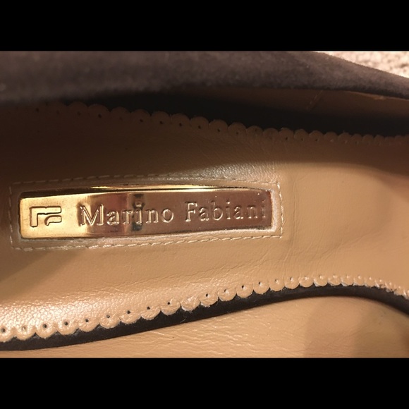 NEW MARINO FABIANI Luxury Beautiful chocolate suede shoes with Exclusive Details - Picture 7 of 8